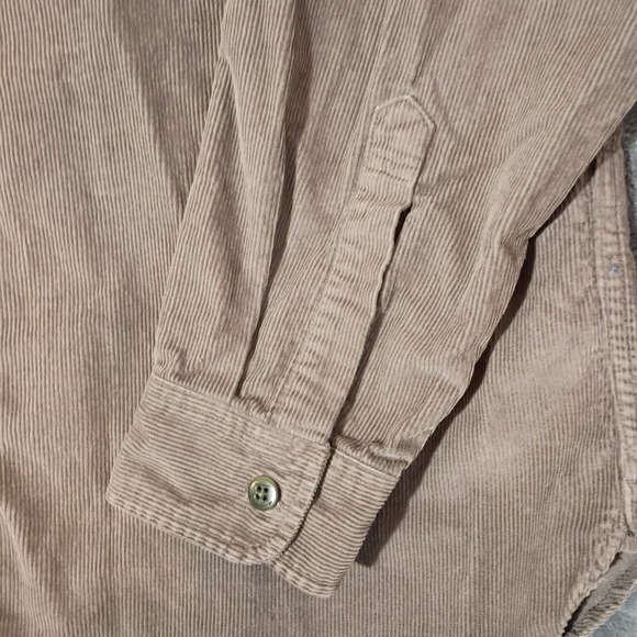 Vtg‎ J Crew Every Stitch Considered Brown Corduroy Button Up Men's Shirt  Sz XXL - Picture 4 of 7